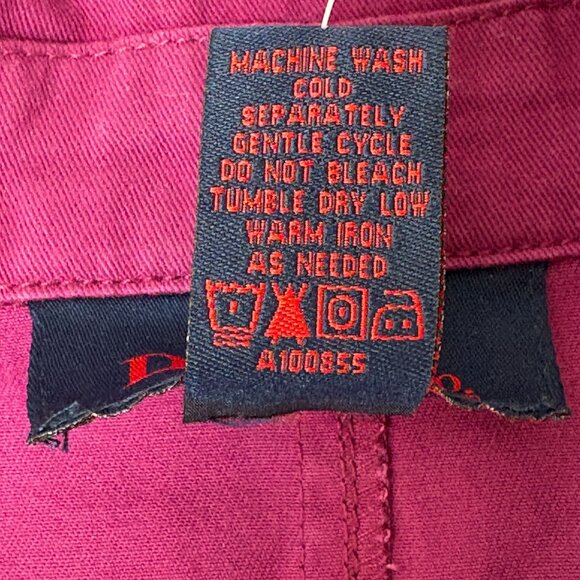 Denim & Co Button Front Trench Coat Size 2X Purple Long Sleeve A100855 NWT - Picture 6 of 13